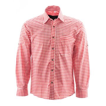 Alpenoverhemd rood wit